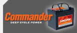 Commander Deep Cycle Battery - Gel sealed Recreation & Marine Heavy Duty batteries