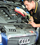 Hayden performing Audi A4 1st service